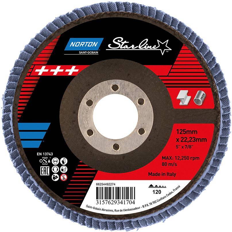 Fächerscheibe Starline 125 mm P120-0