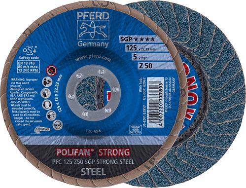 Fächerschleifscheibe Z 50SGP STRONG 125mm K50 Pferd - Artikel: 4007220777893