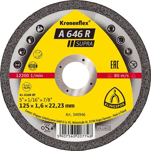 Trennscheibe A 646 R 230x1,9mm gekr. Klingspor