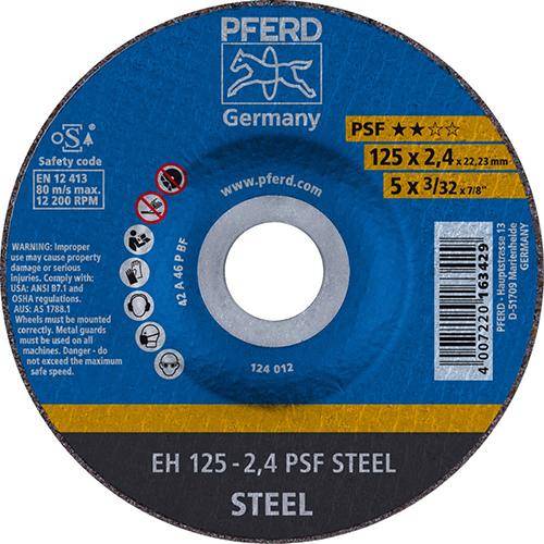 Trennscheibe gekröpft A46PPS 125x2,4mm PFERD - Artikel: 4007220163429-0