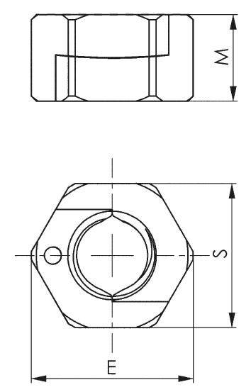 TWINNUT-Mutter Nr.6333S Gr.M16 o.Bund AMF-2