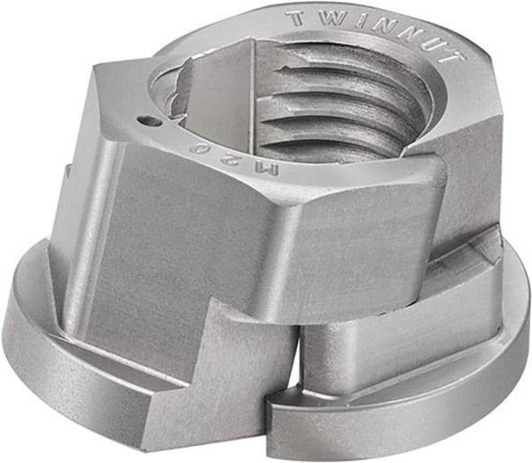 TWINNUT-Mutter mit Bund 6333S-M8 AMF