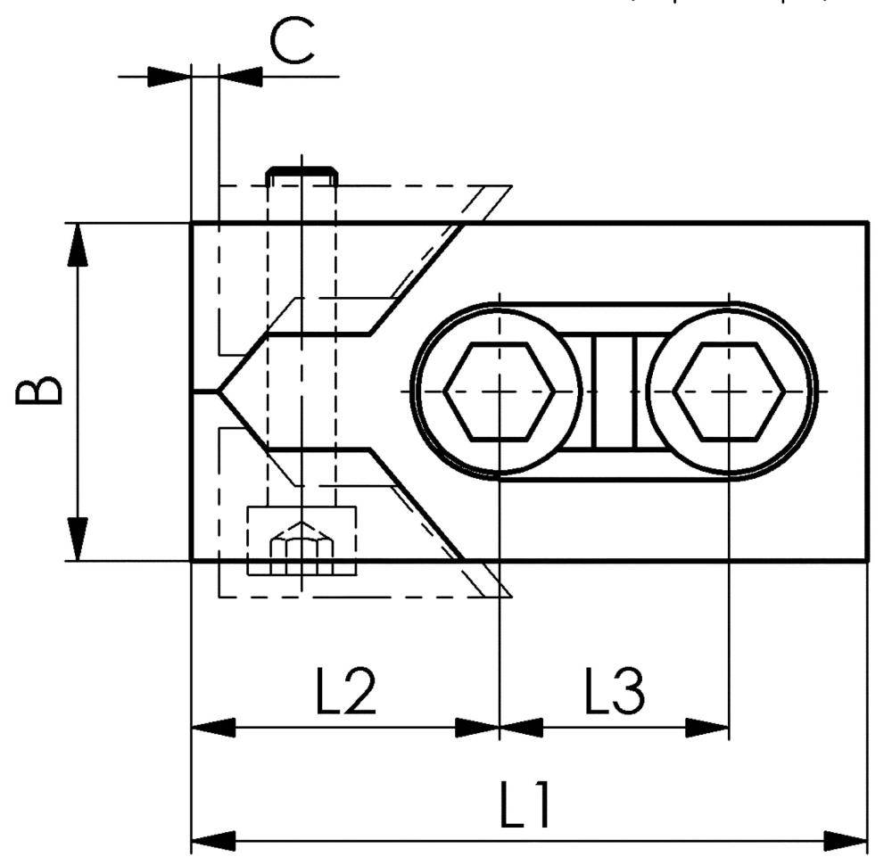 Tiefspannbacke Bulle,Nr. 6490 20mm M16 AMF-6