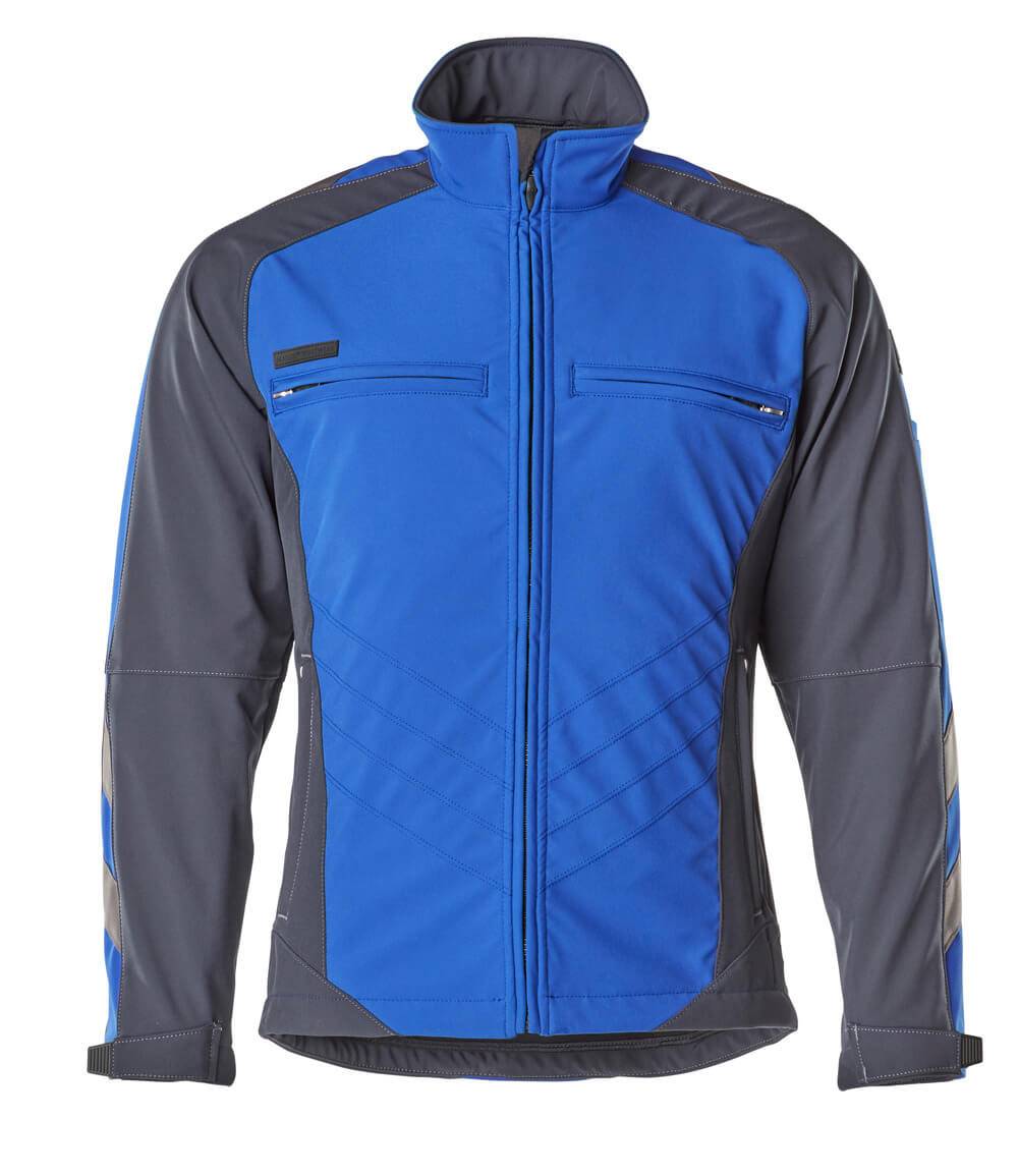 Jacke Dresden, Softshell, Gr. XL, kornbl./schw.bl.