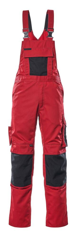 Mascot Latzhose mit Knietaschen MASCOT® Augsburg Rot/Schwarz, 82C46-0