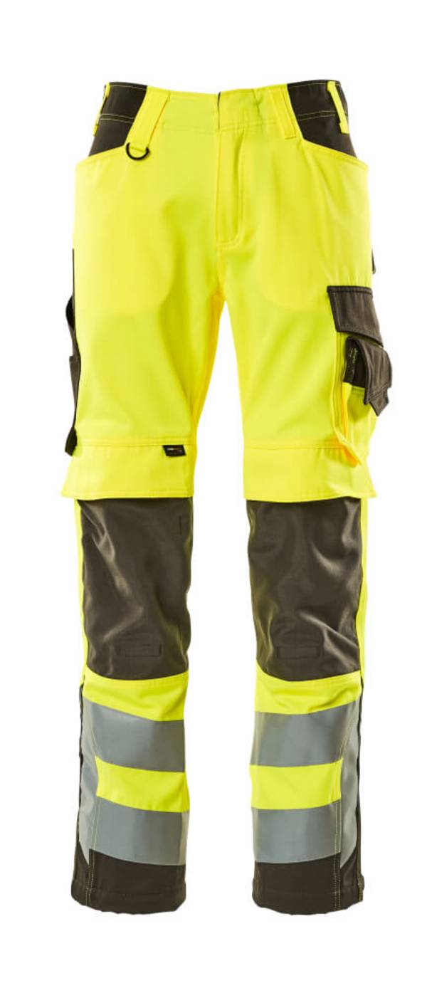 Mascot Hose mit Knietaschen MASCOT® Kendal Hi-vis Gelb/Dunkelanthrazit, 82C52