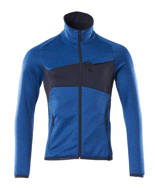 Mascot Fleecepullover mit Reißverschluss Azurblau/Schwarzblau, S