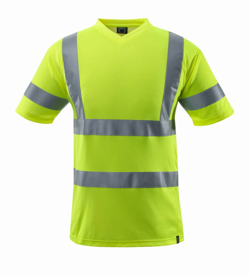 T-Shirt Hi-vis Gelb, XL-0