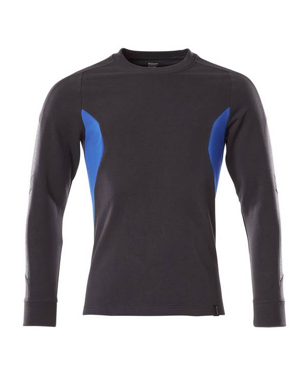 Sweatshirt Schwarzblau/Azurblau, 4XLONE