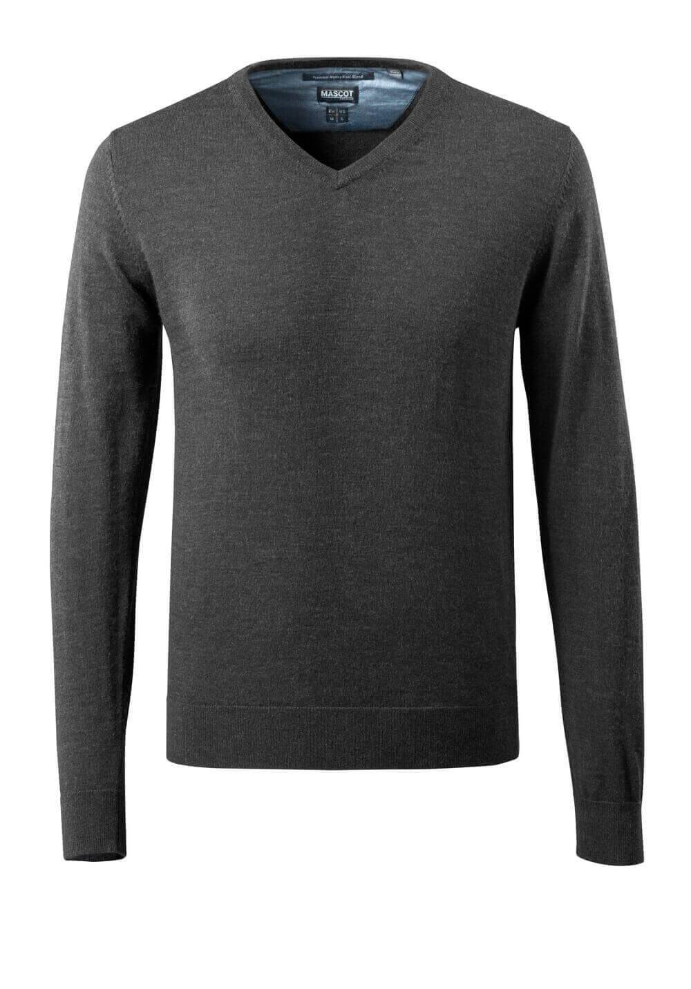Strickpullover Dunkelanthrazit/Hellgrau-meliert, XL-0