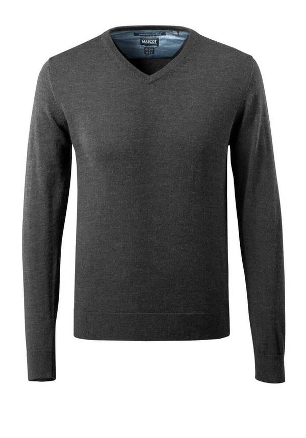 Strickpullover Dunkelanthrazit/Hellgrau-meliert, XL