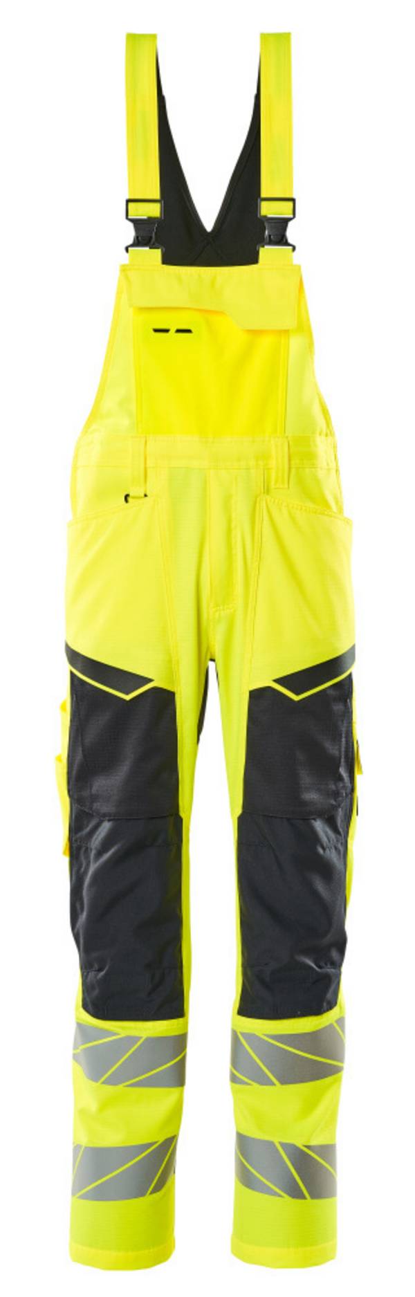 Mascot Latzhose mit Knietaschen Hi-vis Gelb/Schwarzblau, 76C46