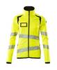 Fleecepullover mit Reißverschluss Hi-vis Gelb/Schwarz, XS