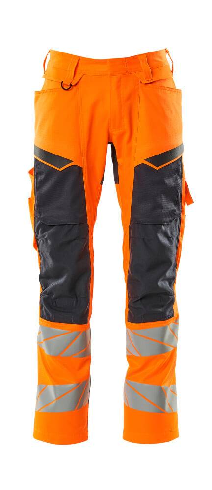 Mascot Hose mit Knietaschen Hi-vis Orange/Schwarzblau, 90C60-0