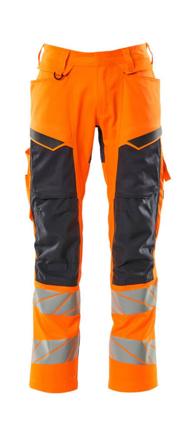 Mascot Hose mit Knietaschen Hi-vis Orange/Schwarzblau, 90C60