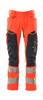 Hose mit Knietaschen Hi-vis Rot/Schwarzblau, 82C47