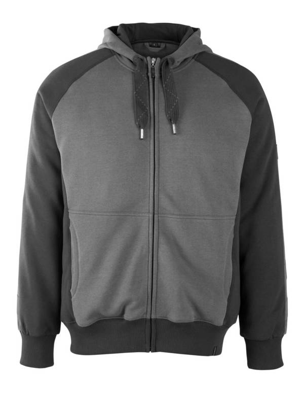 Mascot Kapuzensweatshirt mit Reißverschluss MASCOT® Wiesbaden Dunkelanthrazit/Schwarz, M