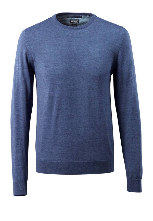 Strickpullover Blau-meliert, 2XL