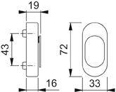 Rosette U956V F1-2 10 9999-3