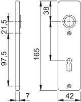 Schild202KP/AP PAAR F2 BB-72 9999 18MM-2