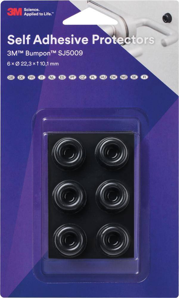 Bumpon, 56 Stk. Elastikpuffer Transp. 12,7 x 7,6mm-3
