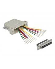 Delock D-Sub 25 Pin Crimp Buchse zu 2 x RJ45 mit Montagesatz beige-0