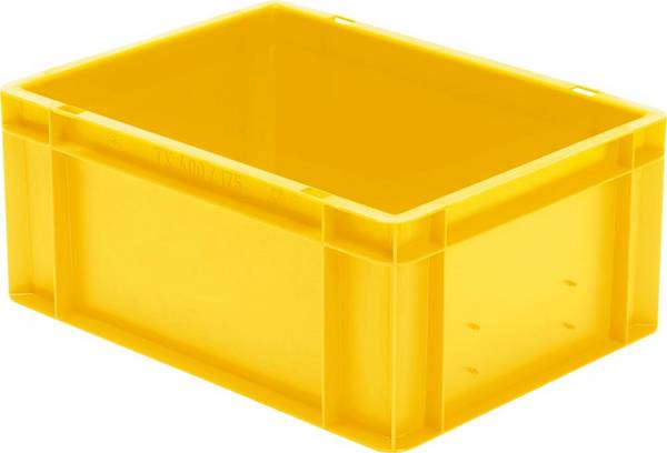 Transport-Stapelkasten B400xT300xH175 mm gelb, geschlossen ohne Griffloch LA-KA-PE