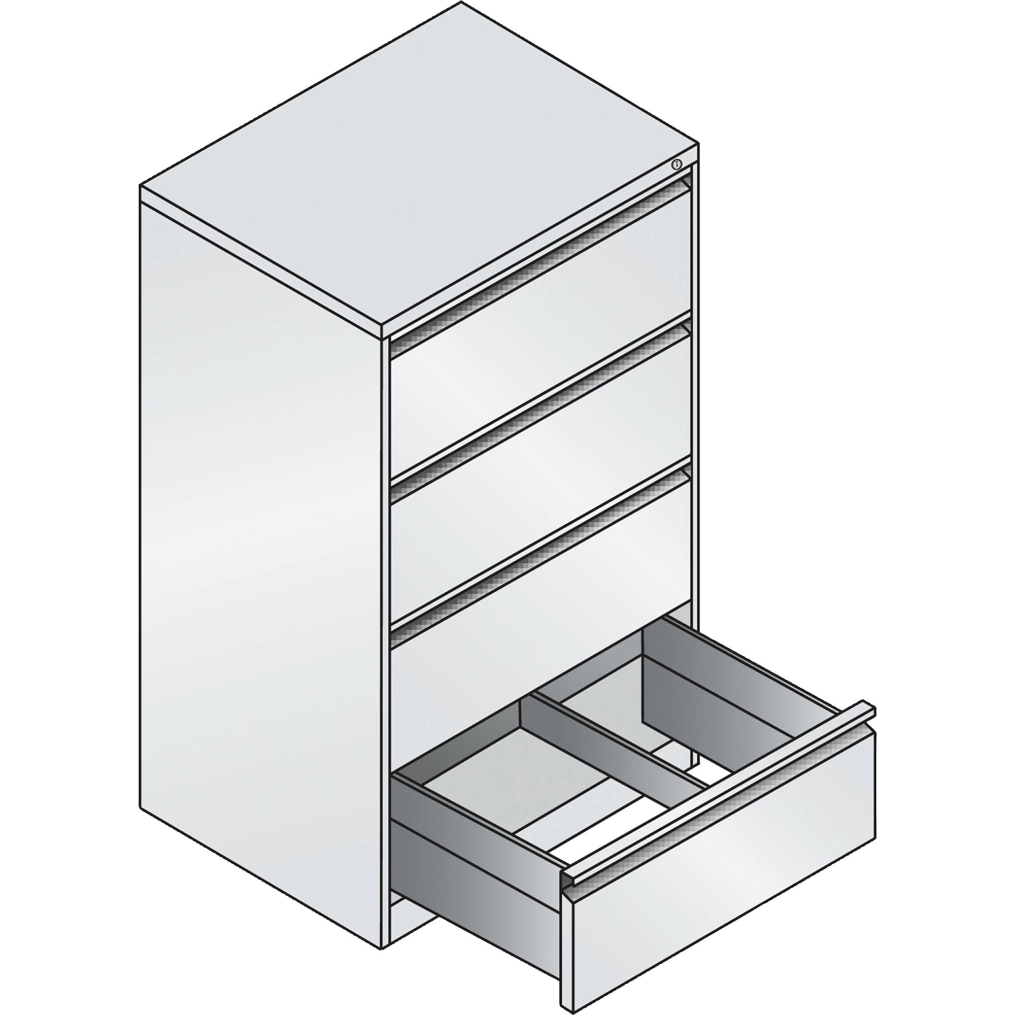 Hängeregistraturschrank Acurado A4 4Schübe wsalu-1