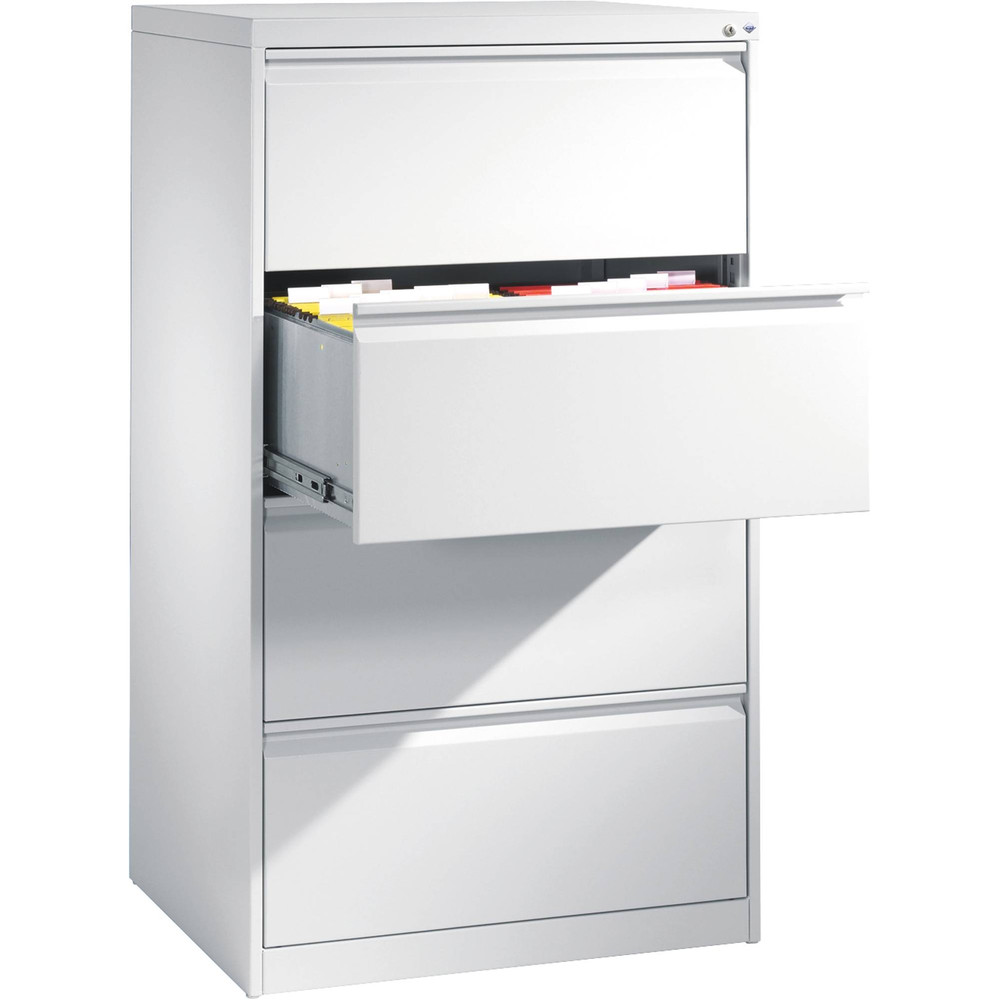 Hängeregistraturschrank ACURADO verzinkt 2-bahnig 4 Schübe lichtgrau. C+P Moebelsysteme | GmbH & CO. KG-0