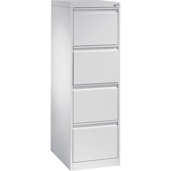 Hängeregistraturschrank ACURADO verzinkt 1-bahnig 4 Schübe lichtgrau. C+P Moebelsysteme | GmbH & CO. KG