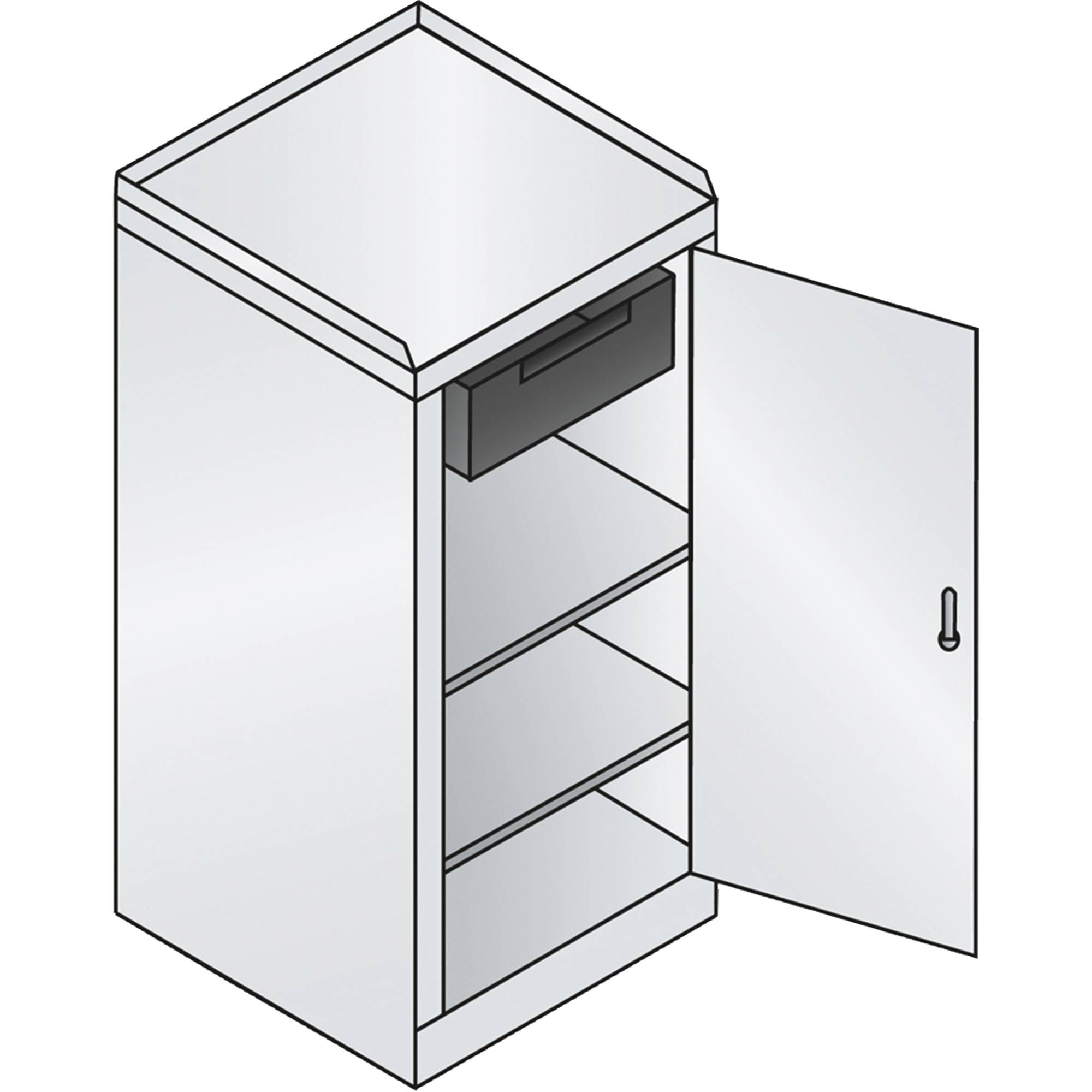 Werkzeug-Beistellschrank 2Böden lgr/rgn-3