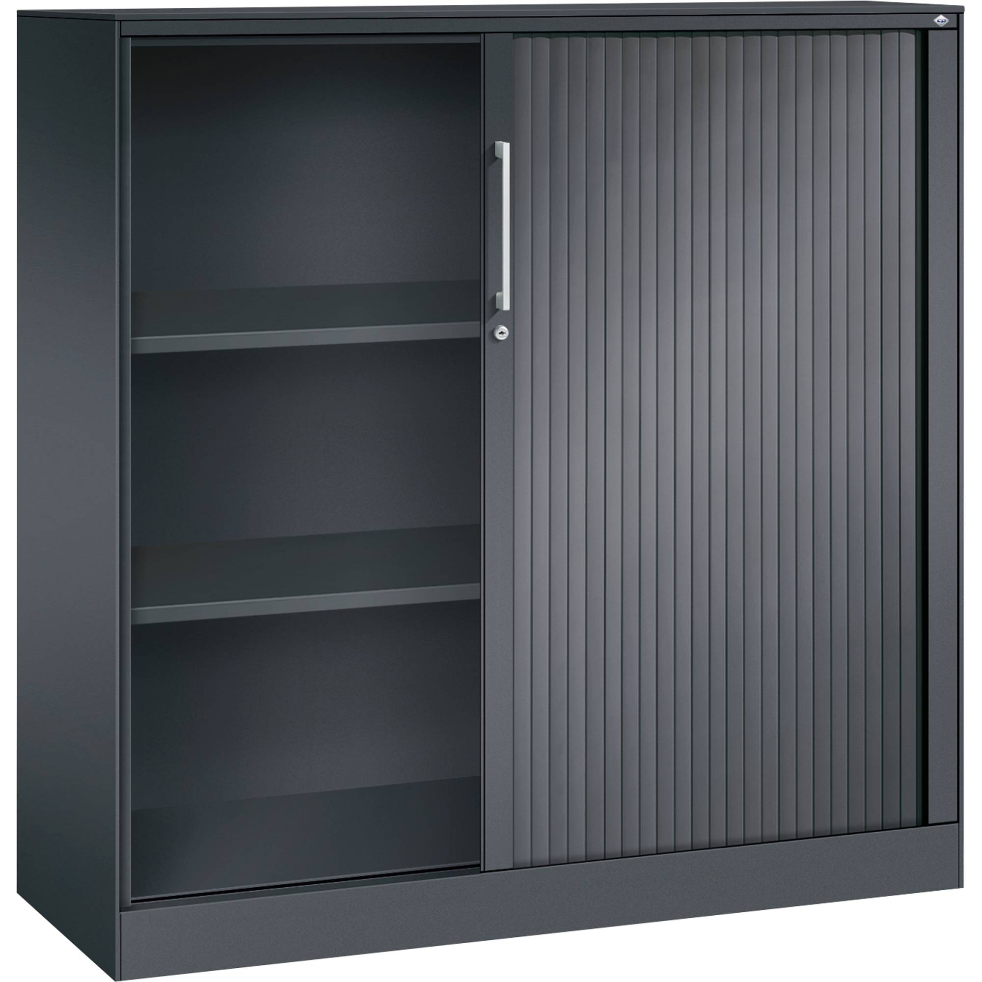 Rollladenschrank ASISTO Höhe 1292 mm Breite 1200 mm schwarzgrau/schwarzgrau. C+P 53944549-0