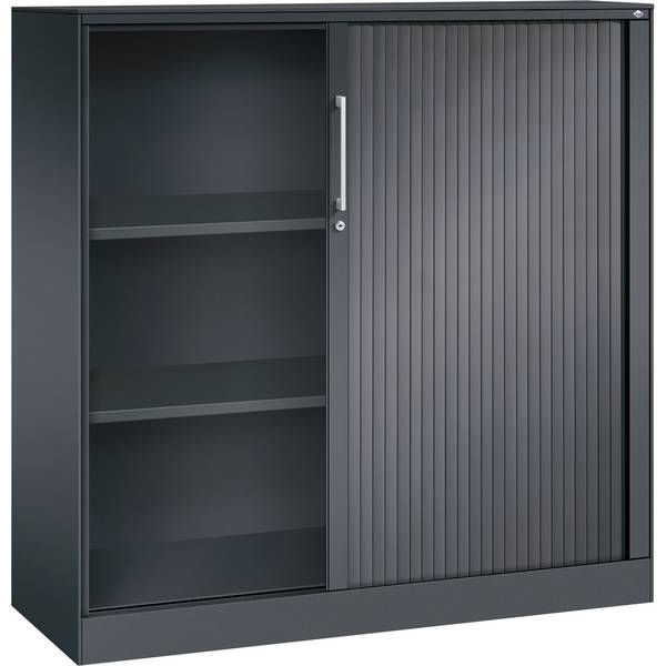 Rollladenschrank ASISTO Höhe 1292 mm Breite 1200 mm schwarzgrau/schwarzgrau. C+P 53944549