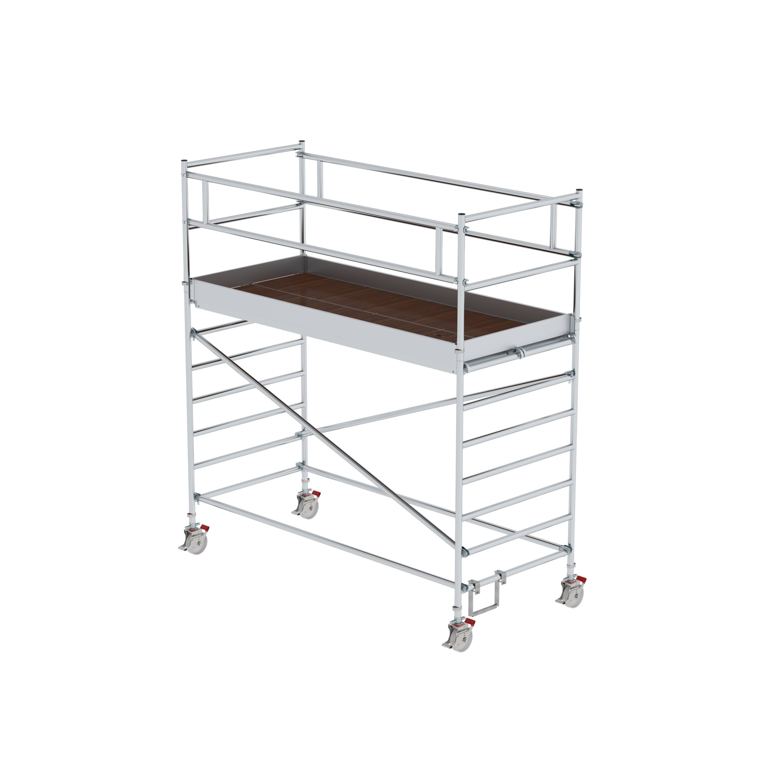 Rollgerüst 1,35 x 3,0 m mit Doppel-Plattform Plattformhöhe 2,35 m-0