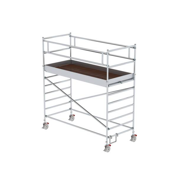 Rollgerüst 1,35 x 3,0 m mit Doppel-Plattform Plattformhöhe 2,35 m