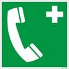 Rettungszeichen Notruftelefon VE 10 Stk Aluminium 150 x 150 mm. H. Marahrens Sicherheits- | Industrie- u.