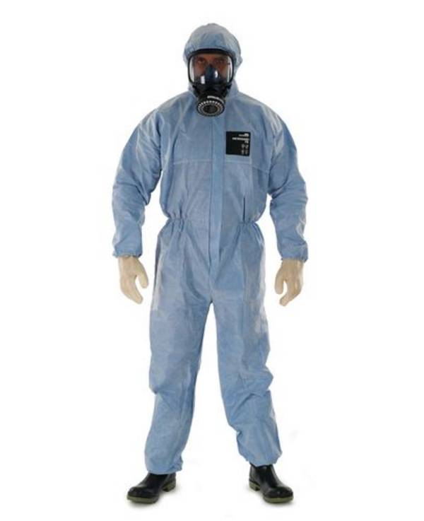 Ansell Einweg-Schutzanzug AlphaTec FR-111, Kat. III, Typ 5, 6, blau, Gr. L, VE = 30 Stück