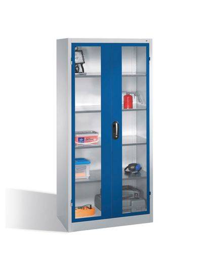 C+P Flügeltürenschrank Acurado, H1950xB930xT500mm, 7035/5010-0