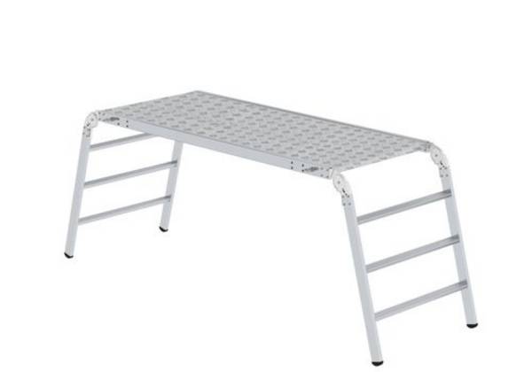 Arbeitsplattform klappbar, aus Aluminium, Standfläche 1,86 x 0,75 m