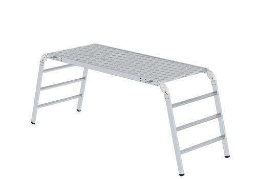 Arbeitsplattform klappbar, aus Aluminium, Standfläche 1,86 x 0,75 m-0