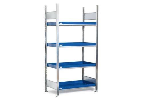 Gefahrstoffregal GRW 1060, 4 Stahlwannen à 30 l, FL 200 kg, Grundfeld-3