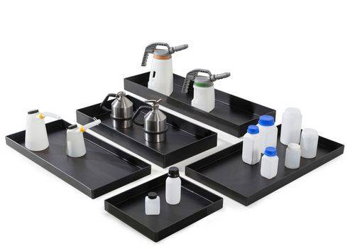 Kunststoff-Polyethylen(PE) Einlegewanne für Auffangwanne Chemikalienschrank Protect, Typ A-1