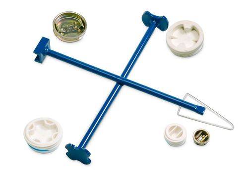 Kreuz-Fass-Schlüssel - lackierter Stahl-1
