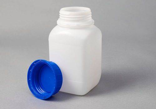 Weithalsflaschen aus HDPE, eckig, natur-transparent, 1500 ml, mit UN-Zulassung, 6 Stück-1
