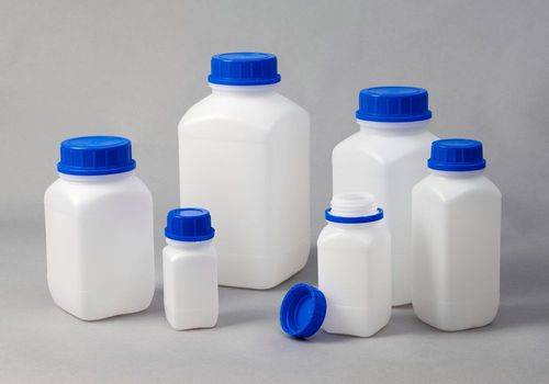 Weithalsflaschen aus HDPE, eckig, natur-transparent, 1500 ml, mit UN-Zulassung, 6 Stück-2