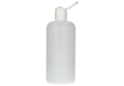 Rundflaschen aus HDPE, mit Klappverschluss 500 ml, 10 Stück-2