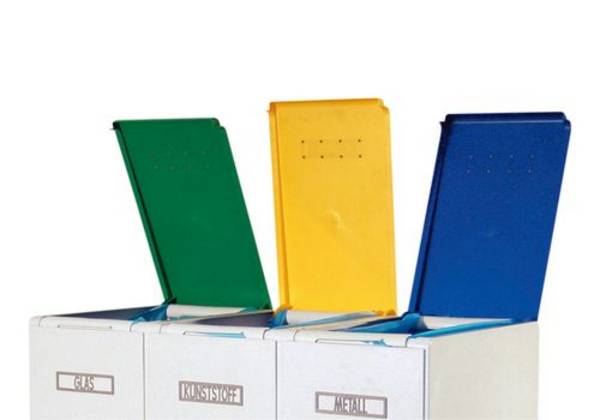 Deckel für Wertstoffmodulsystem mit 60 Liter Volumen, blau