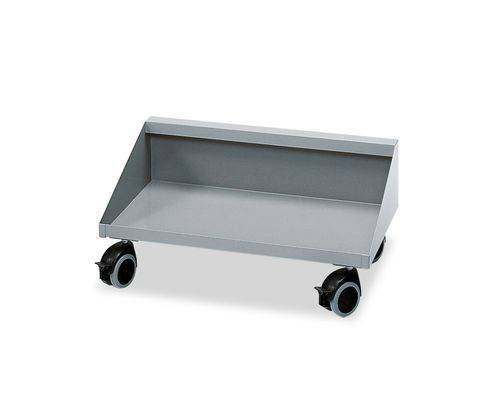 Rollwagen aus Stahlblech, für 4 x 15 Liter oder 2 x 30 Liter Sammelboxen, grau-0