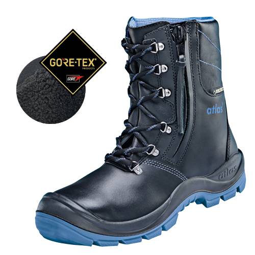 Stiefel GTX 945 XP Thermo, S3, Glattleder, Unisex, schwarz/royal blau, Größe 41-0