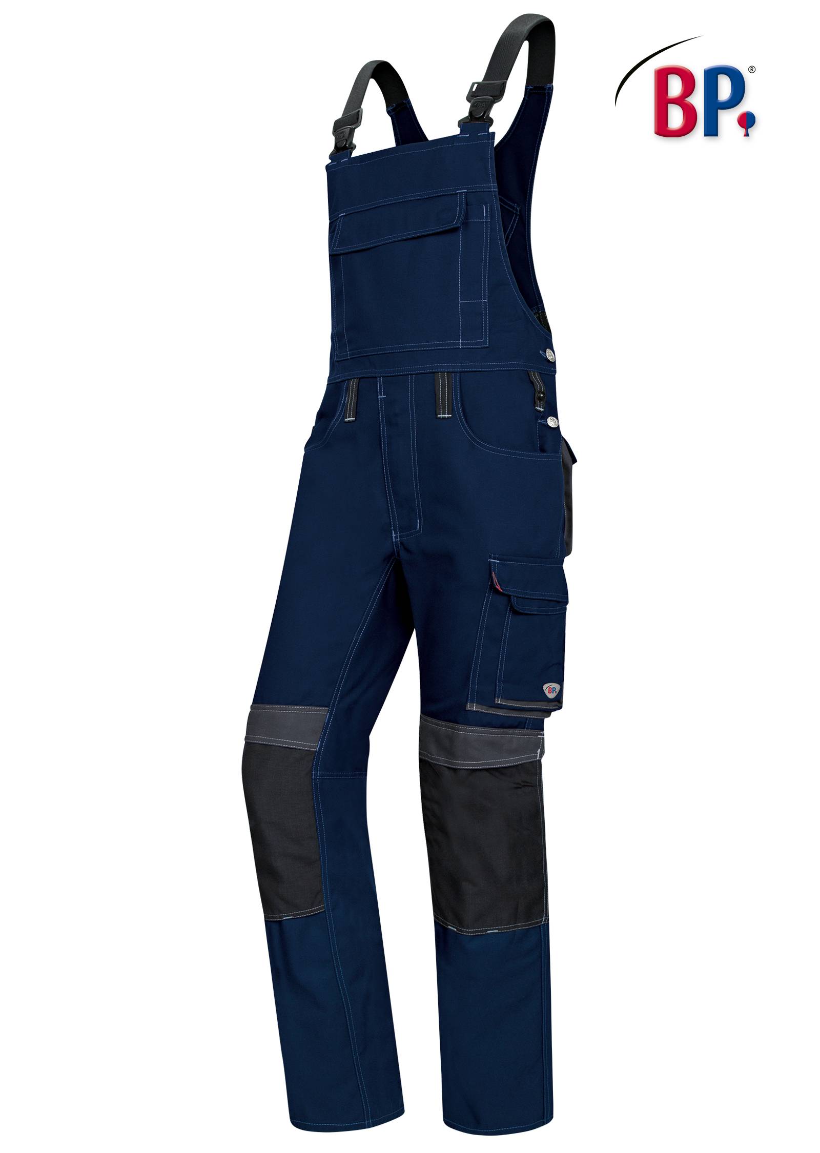 BP® Komfort-Latzhose mit Kniepolstertaschen, Gr. 58l-0